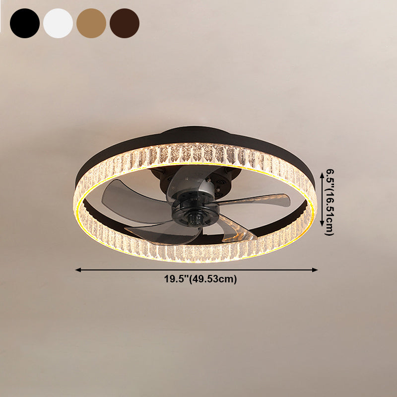 Éclairage de plafond LED minimaliste Light circulaire de plafond semi-rince avec une teinte acrylique