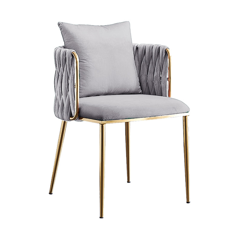 Chaise de bras de style minimaliste chaise de salle à manger unique en fût arrière pour usage domestique