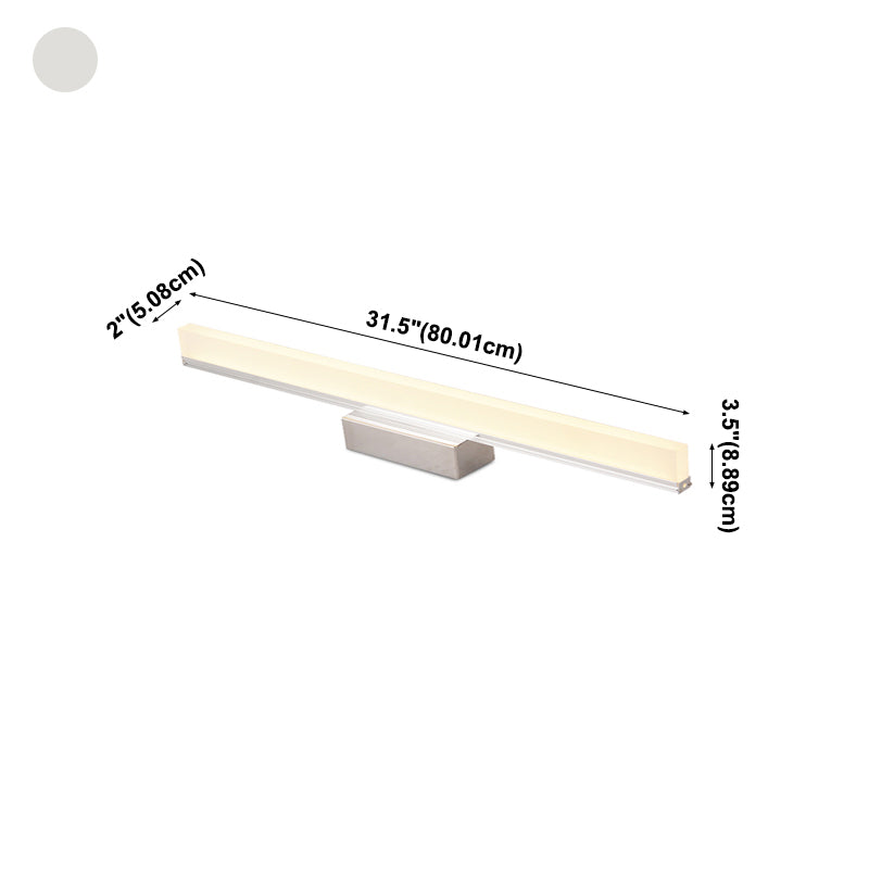 Metaal lineaire ijdelheid verlichting hedendaagse stijl 1 lichte ijdelheid sconce lichten