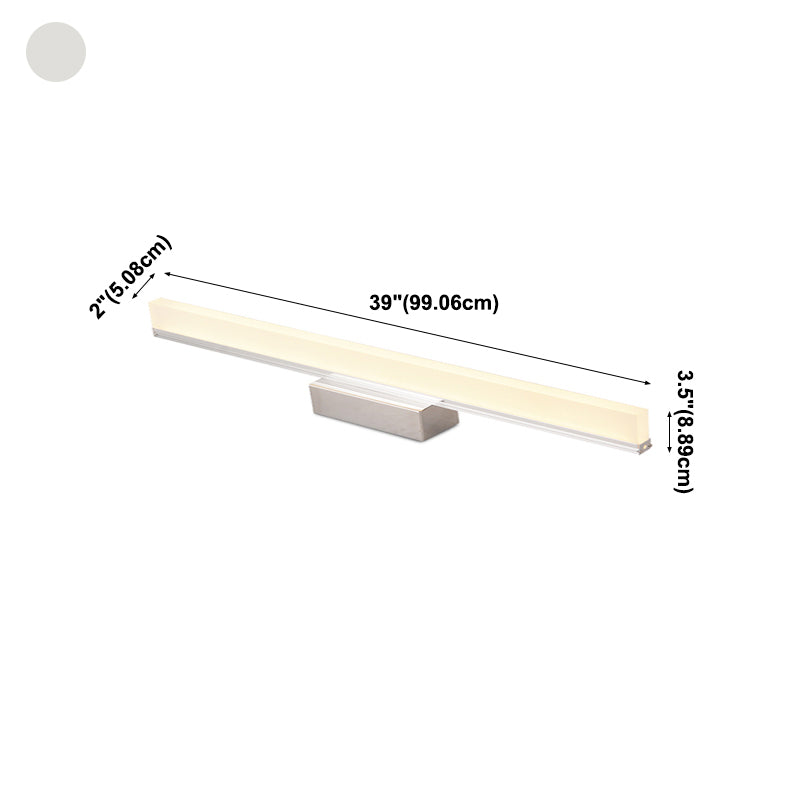 Metaal lineaire ijdelheid verlichting hedendaagse stijl 1 lichte ijdelheid sconce lichten