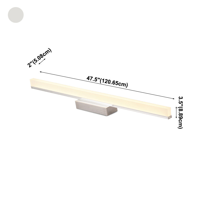 Metaal lineaire ijdelheid verlichting hedendaagse stijl 1 lichte ijdelheid sconce lichten