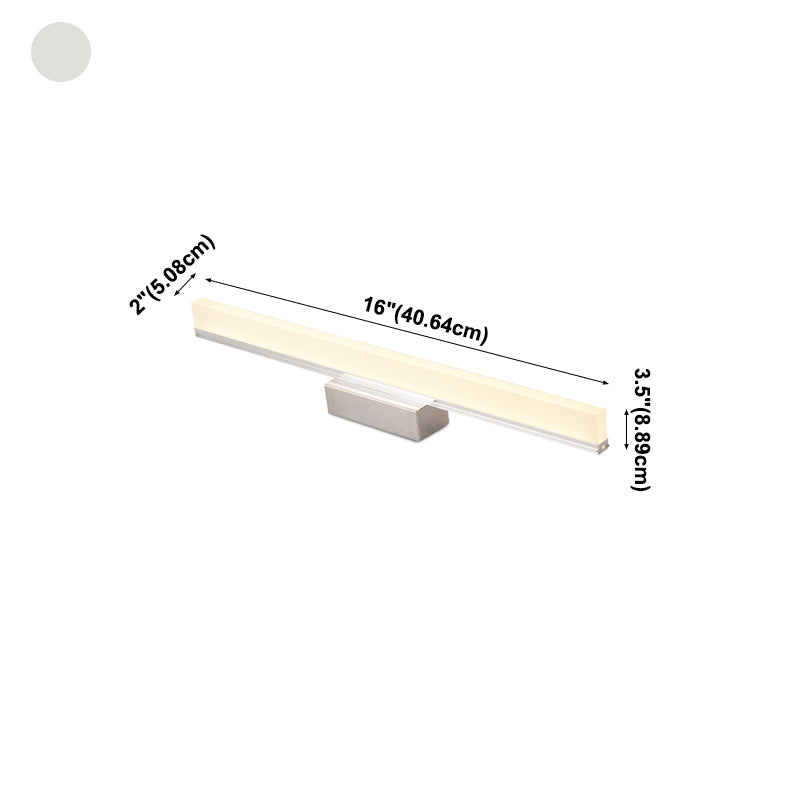 Metaal lineaire ijdelheid verlichting hedendaagse stijl 1 lichte ijdelheid sconce lichten