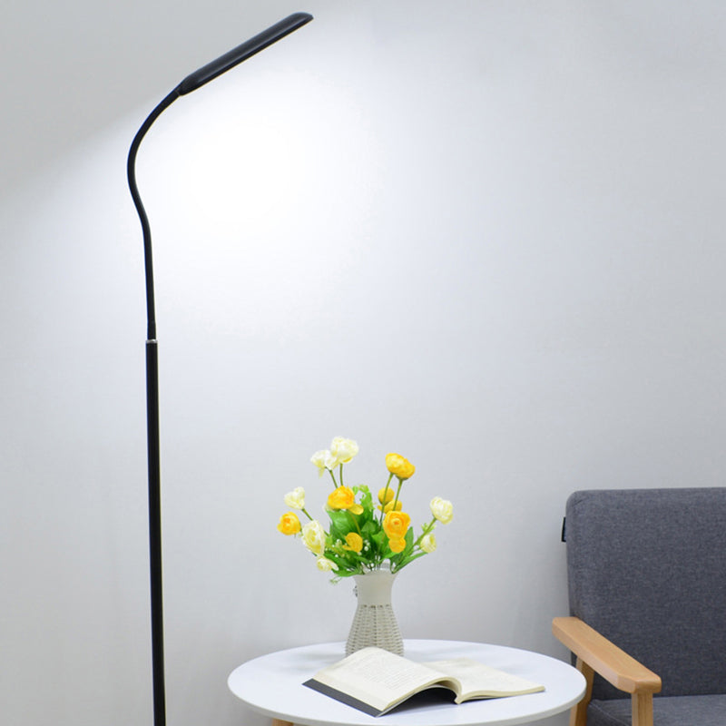 1 Light Linear Floor Lamps Modernism Metal Standard Lamps for Living Room