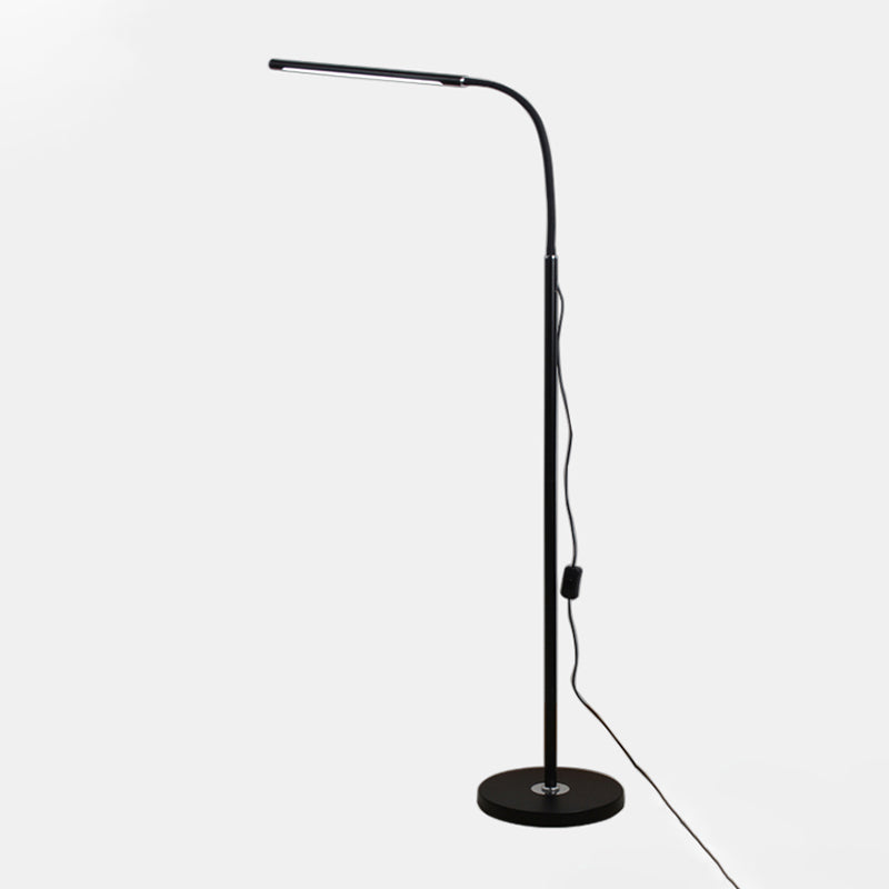 1 Light Linear Floor Lamps Modernism Metal Standard Lamps for Living Room