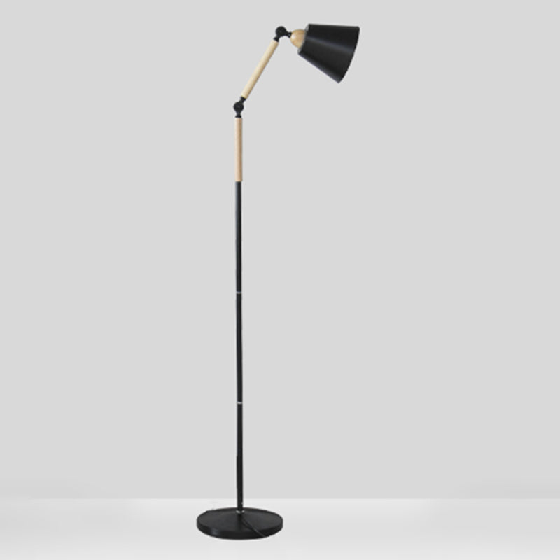 1 Light Cone Floor Lamp Modernism Metal Standard Lamps for Living Room