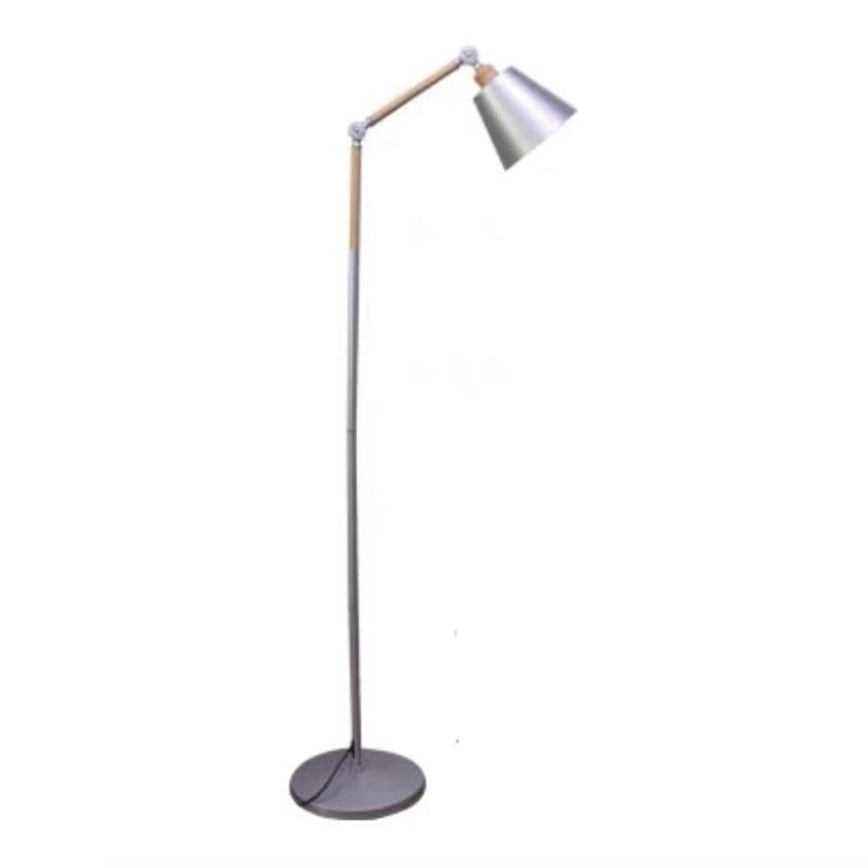 1 lampada da pavimento a cono leggero modernismo lampade standard metalliche per soggiorno