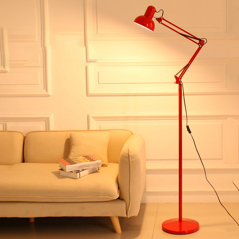 1 Light Dome Floor Lamp Modernism Metal Standard Lamps for Living Room