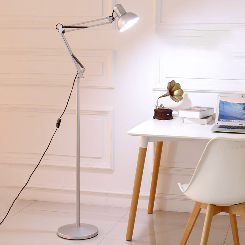 1 Light Dome Floor Lamp Modernism Metal Standard Lamps for Living Room