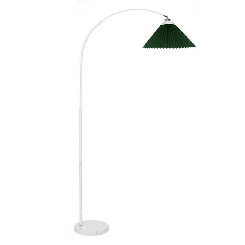 1 lampada da pavimento a cono leggero modernismo tessuto lampade standard per soggiorno