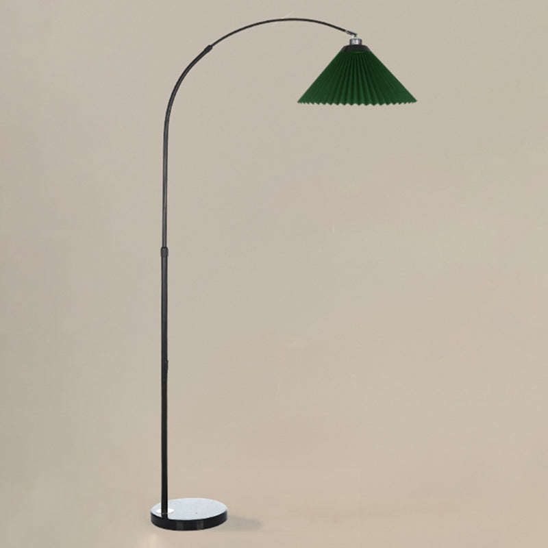 1 lampada da pavimento a cono leggero modernismo tessuto lampade standard per soggiorno