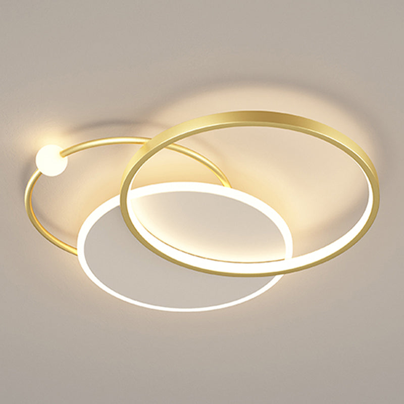 3 Lights Simplicity Ceiling Lighting Fixture LED Flush Ceiling Light for Living Room