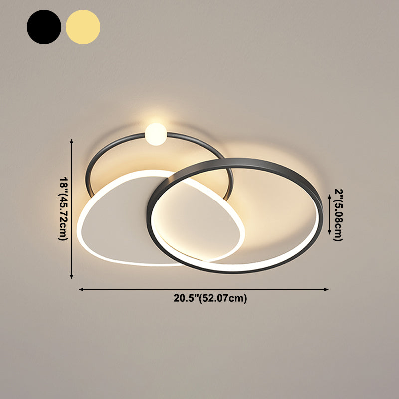 3-lichts eenvoud plafondverlichtingsarmatuur LED-plafondlamp voor woonkamer