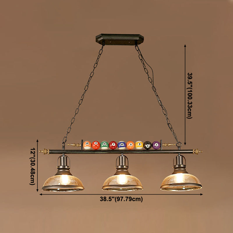 Metall -Kronleuchter -Multi -Licht -Hängellicht für amerikanische Stil für Billardgeschäft