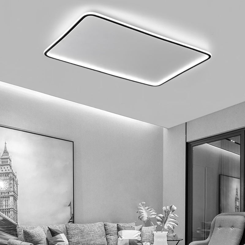 Line LED Flush Mount Light Acrylic Shade Simplicity Ceiling Light for Living Room