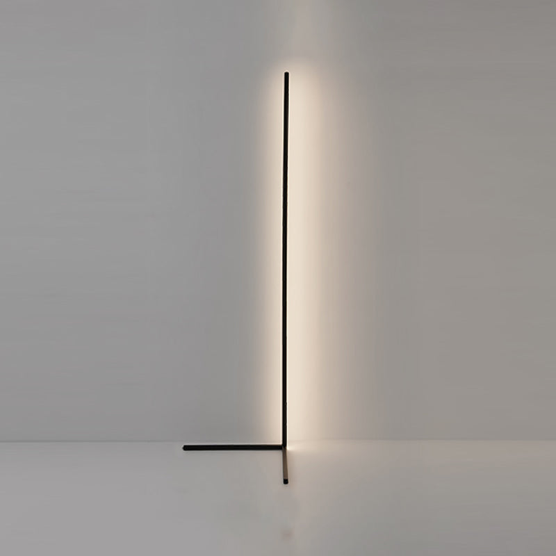 Simplicity Aluminum Floor Reading Lamp Linear 1-Light LED Floor Lamp for Living Room