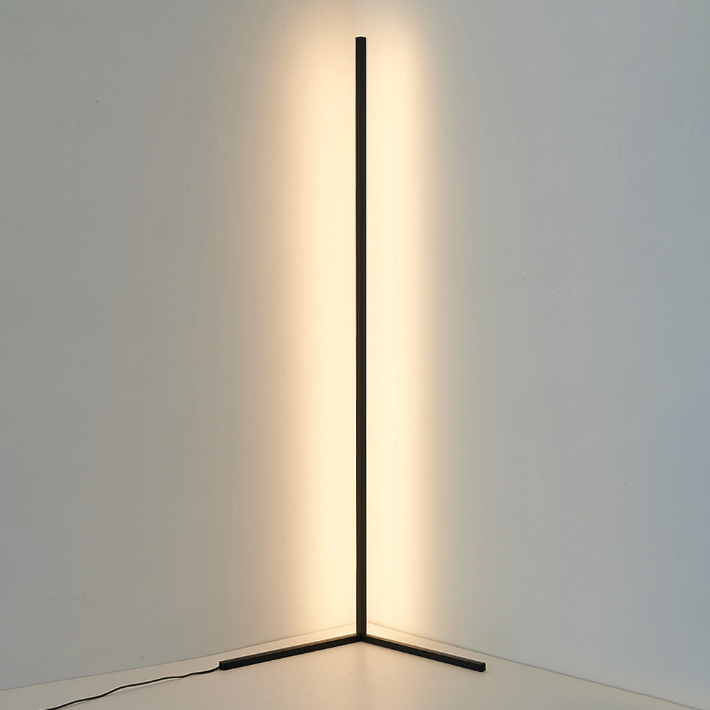 Simplicity Aluminum Floor Reading Lamp Linear 1-Light LED Floor Lamp for Living Room