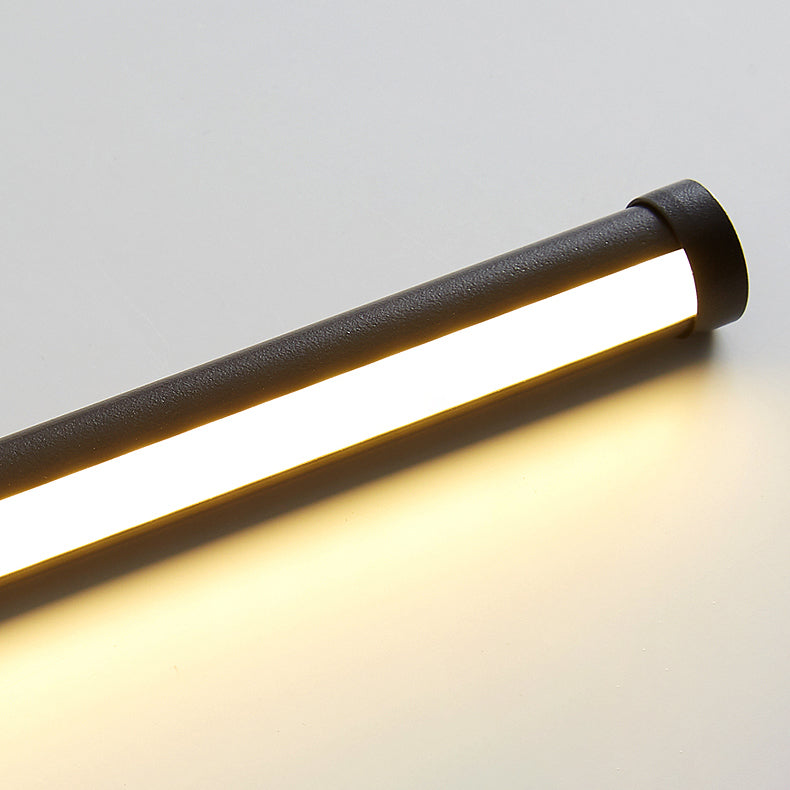 Einfachheit Aluminiumboden Leselampe Lineare 1-Licht-LED-Stehlampe für Wohnzimmer