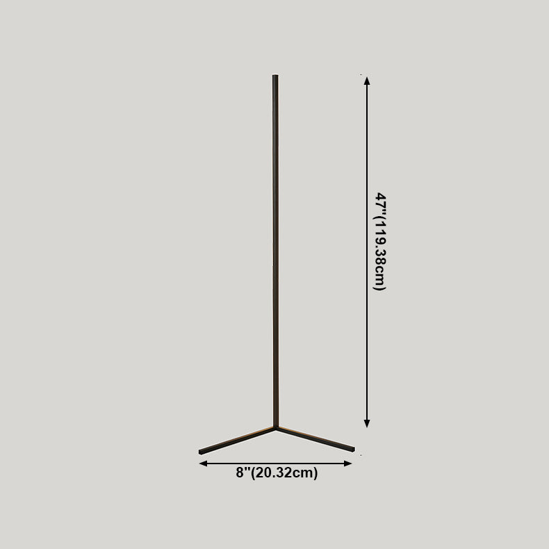 Simplicity Aluminum Floor Reading Lamp Linear 1-Light LED Floor Lamp for Living Room