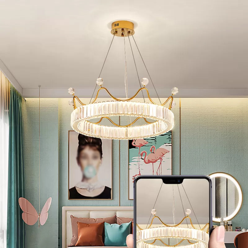 Chambre pour enfants suspension des éclairages à cristaux de cristal contemporain lampes suspendues