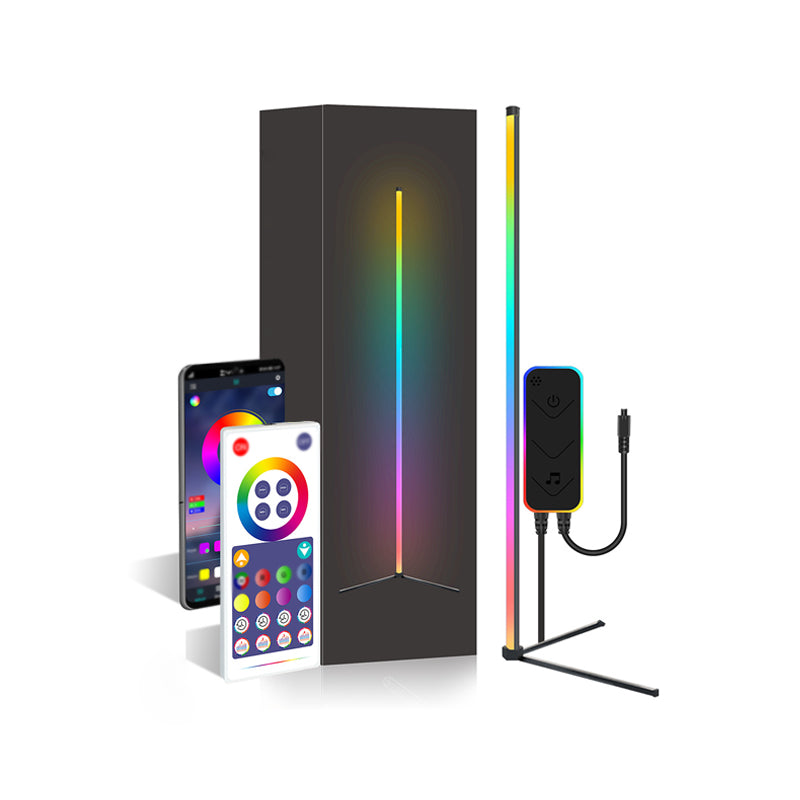 Smart Bluetooth RGB vloerlicht Decoratief metalen slaapkamer USB hoeklicht