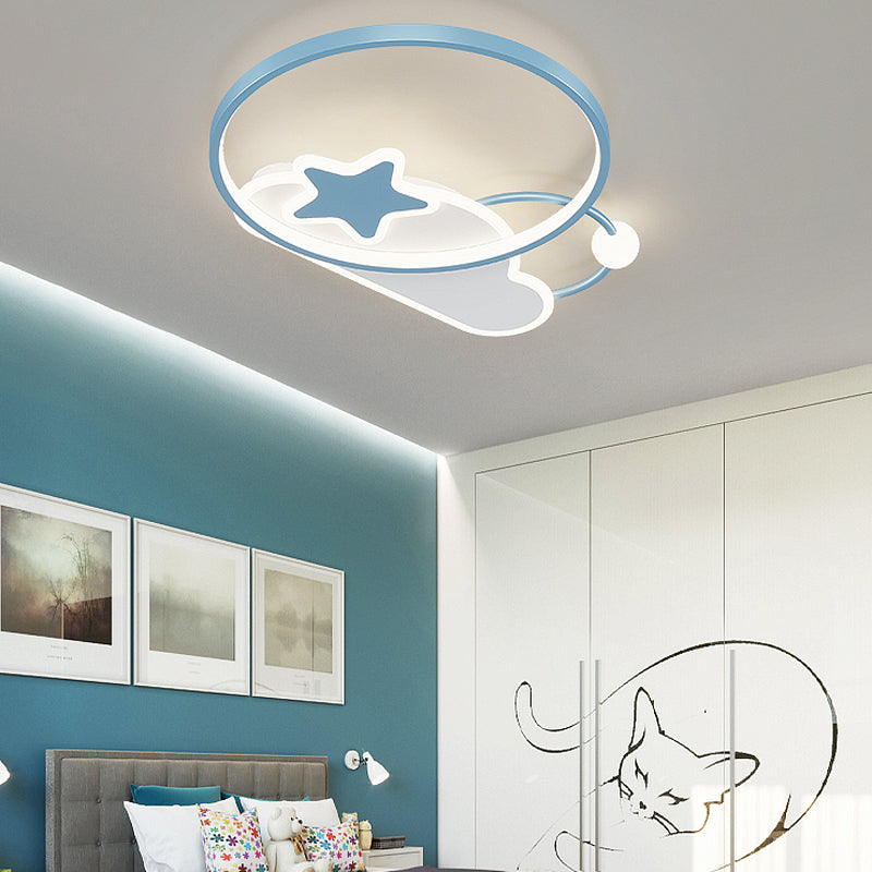 Modern Flush Mounted Ceiling Lights with Acrylic Shade LED Flush Mount Ceiling Lighting