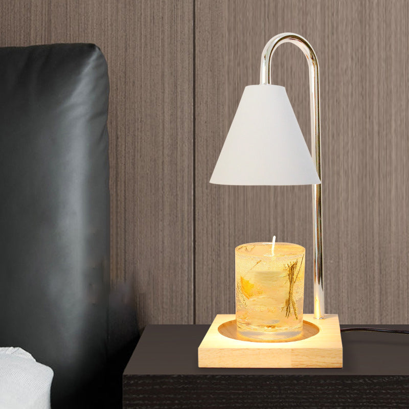 Metal Arc Table Lamp Modern Style Colorful Single Light Table Light for Bedroom