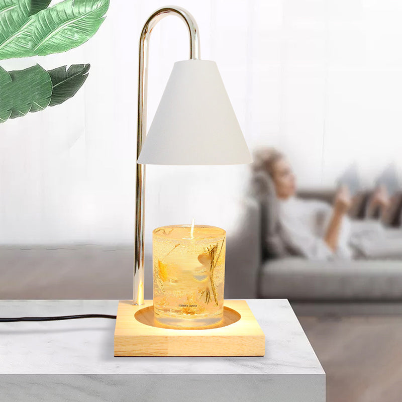 Metal Arc Table Lamp Modern Style Colorful Single Light Table Light for Bedroom