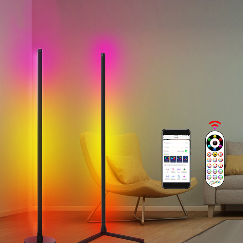 RGB Smart Linear Bodenlicht Minimalist Metall Wohnzimmer Ecke Licht