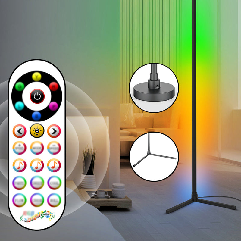 RGB Smart lineair vloerlicht Minimalistisch metalen woonkamer hoeklicht