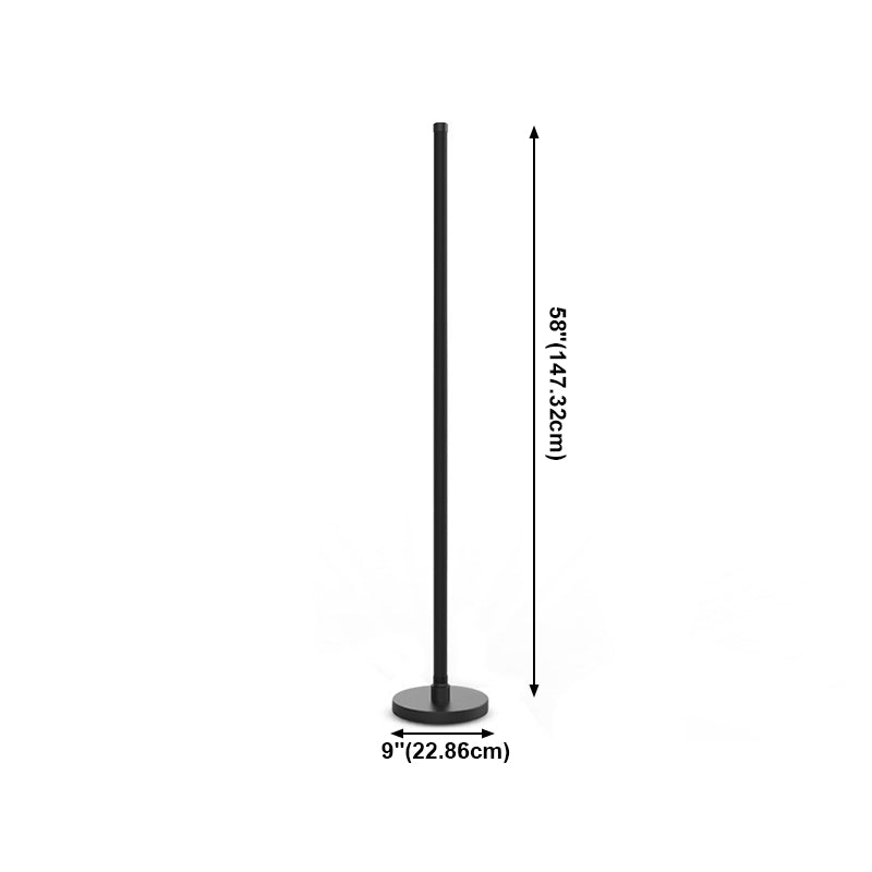 RGB Luz de piso lineal inteligente Luz de la sala de estar de metal minimalista