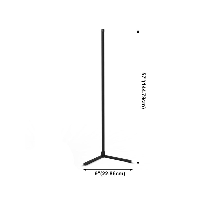 RGB Luz de piso lineal inteligente Luz de la sala de estar de metal minimalista