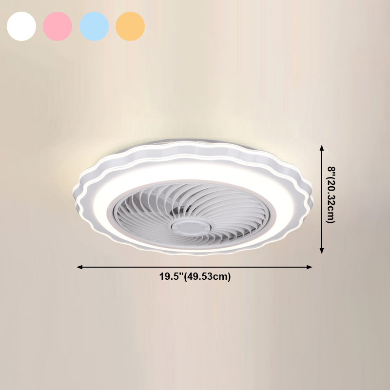 Lampe à la chambre à coucher pour enfants LED minimaliste semi-flustion Mont plafond plafond