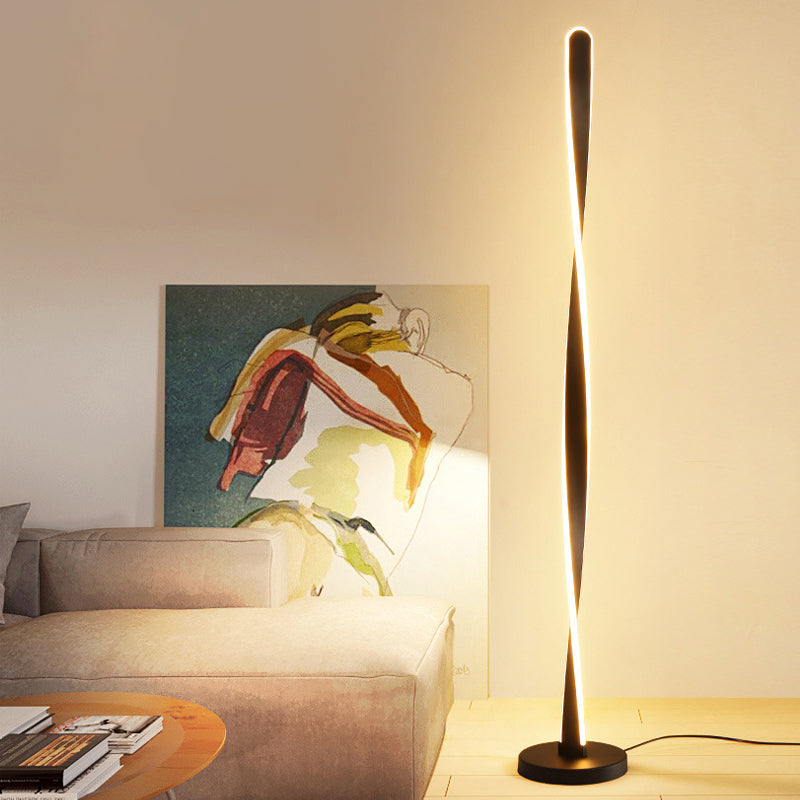 Simplicity Linear Standing Lamp Creative Metal Living Room LED Floor Light