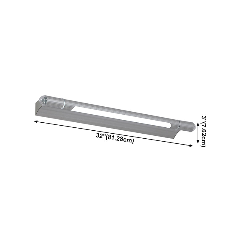 Iluminación de tocador lineal de metal estilo contemporáneo 1 ideas de iluminación de tocador de luz