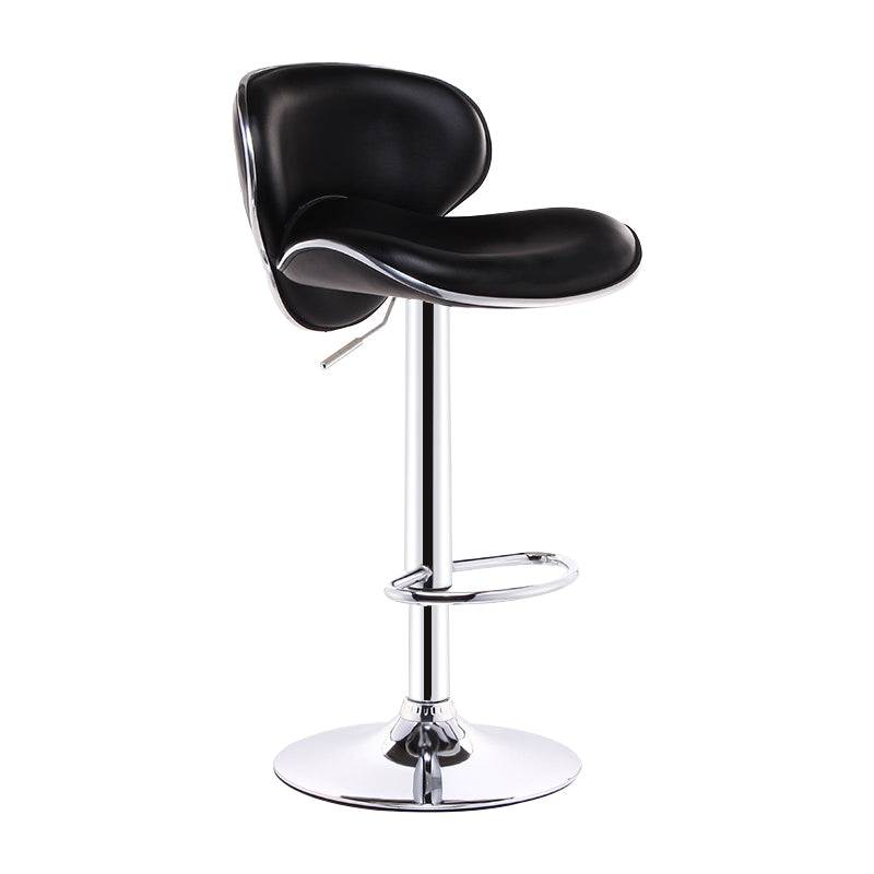 Lift and Rotate Height Stool Modern Indoor Leather Bar Stool