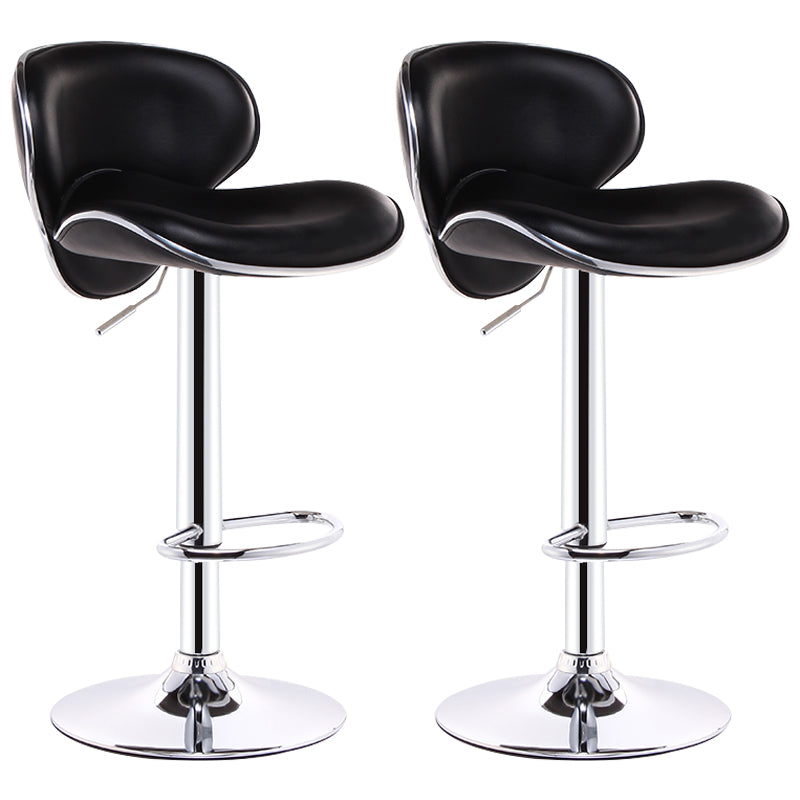 Lift and Rotate Height Stool Modern Indoor Leather Bar Stool