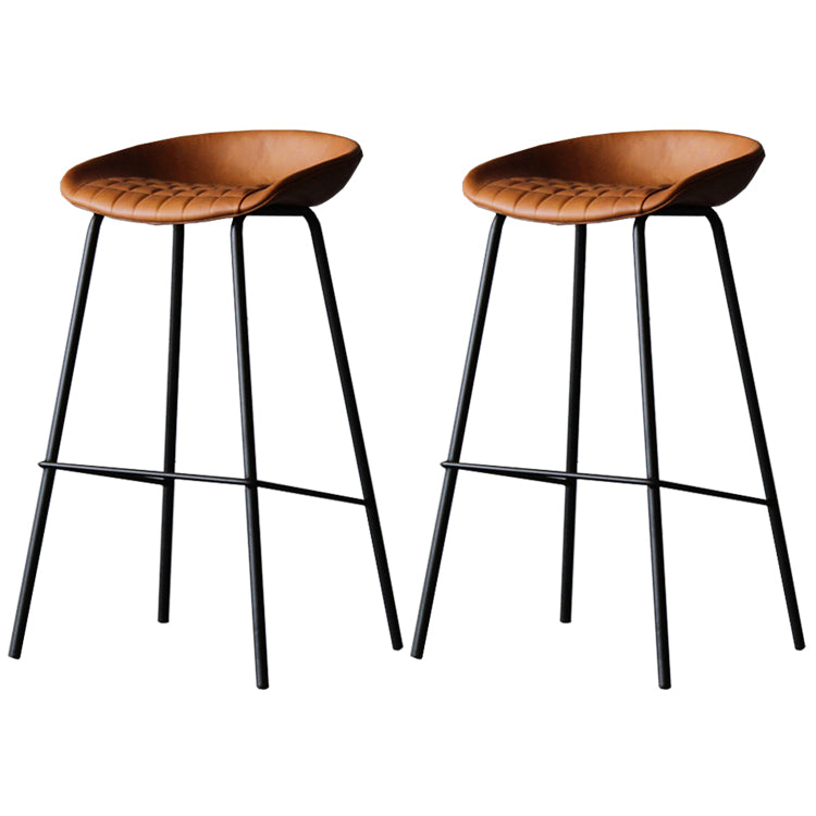 Industrielles Leder verzweifelt gestürzt Barstool Wohnzimmer Barhocker mit Eimersitz