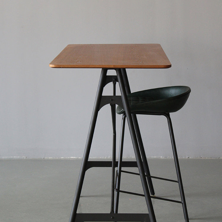 Tabouret de bar de salon en cuir en cuir en cuir industriel avec place de salon avec siège de seau