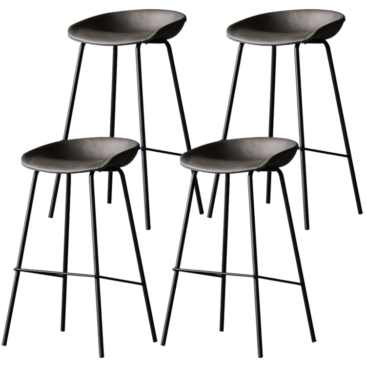 Industrielles Leder verzweifelt gestürzt Barstool Wohnzimmer Barhocker mit Eimersitz