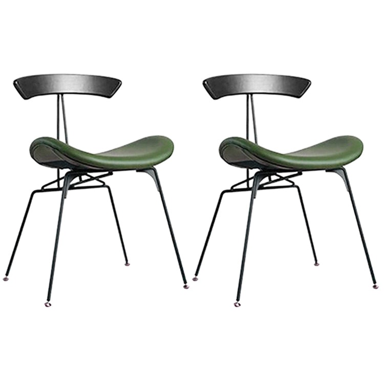 Industrial Black Counter Stools Iron Upholstered Bar Stools Bristol with Contoured Seat