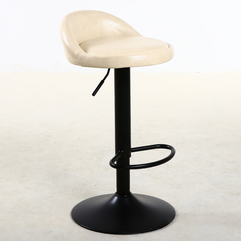 Tabouret de bar pivotant réglable en métal industriel avec coussin tabouret de barre de hauteur de 32 "