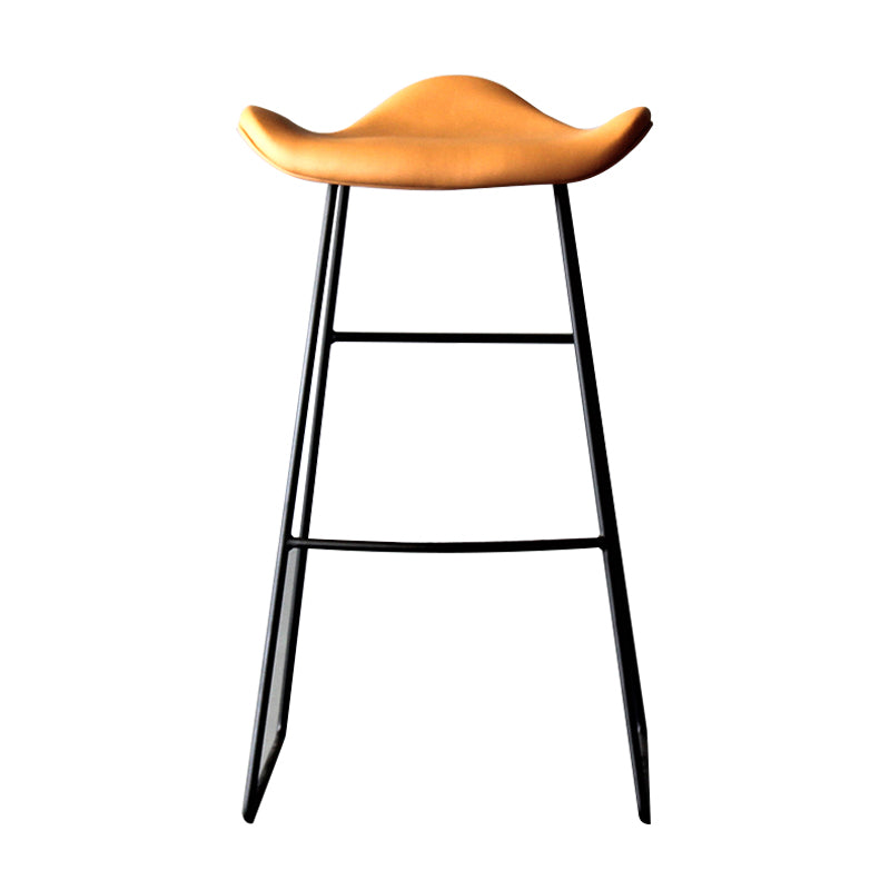 Tabouret de comptoir Bristol à élément de bar en cuir PU noir