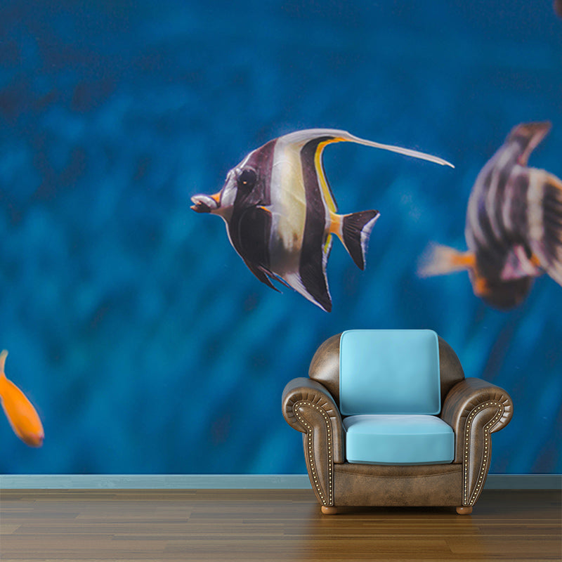 Tropical Fish Murals Contemporary Environment Friendly Wall Art for Sleeping Room