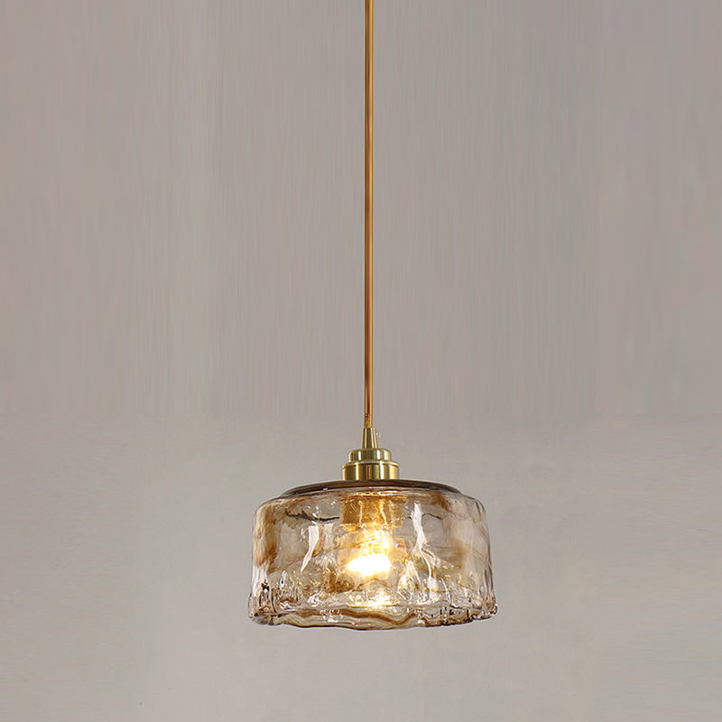 1 licht hangende glaslamp geometrische hanger industrieel metaal hangend licht in amber