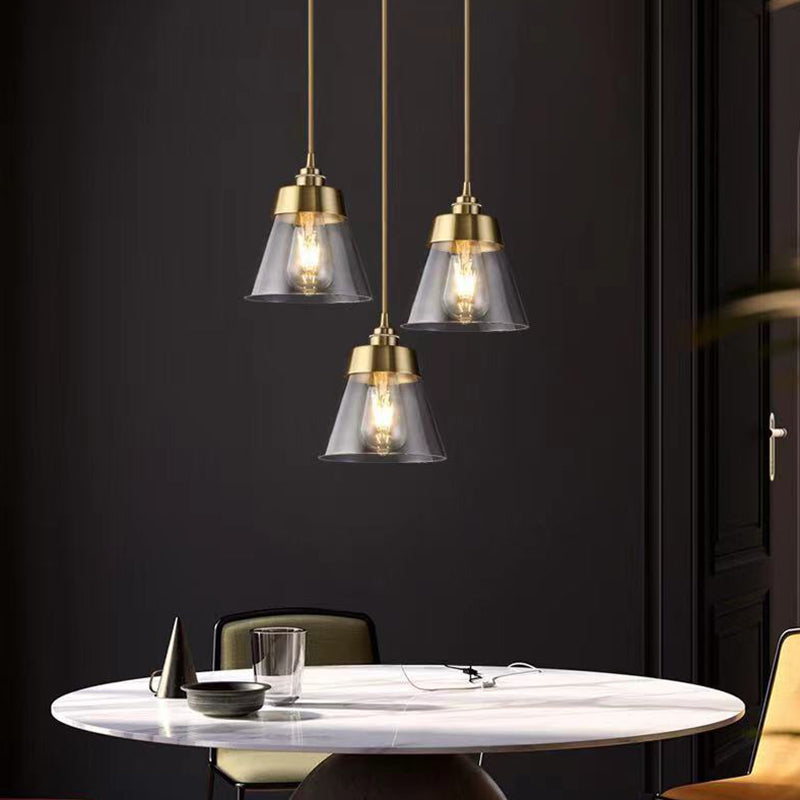 Stile industriale a sospensione Light Metal Glass Hanging Light per sala da pranzo