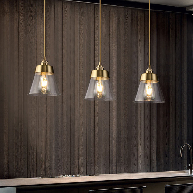 Industriële stijl hanglamp metaalglas hangend licht voor eetkamer