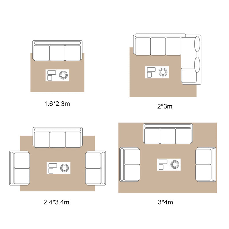 Alfombra gráfica de poliéster de poliéster marrón oscuro alfombra gráfica sin deslizamiento para el salón