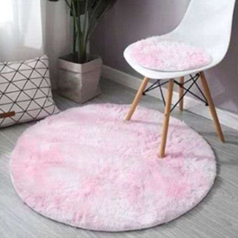 Modern Tie-dye Rug Round Colorful Carpet Home Decor Carpet with Non-Slip Backing