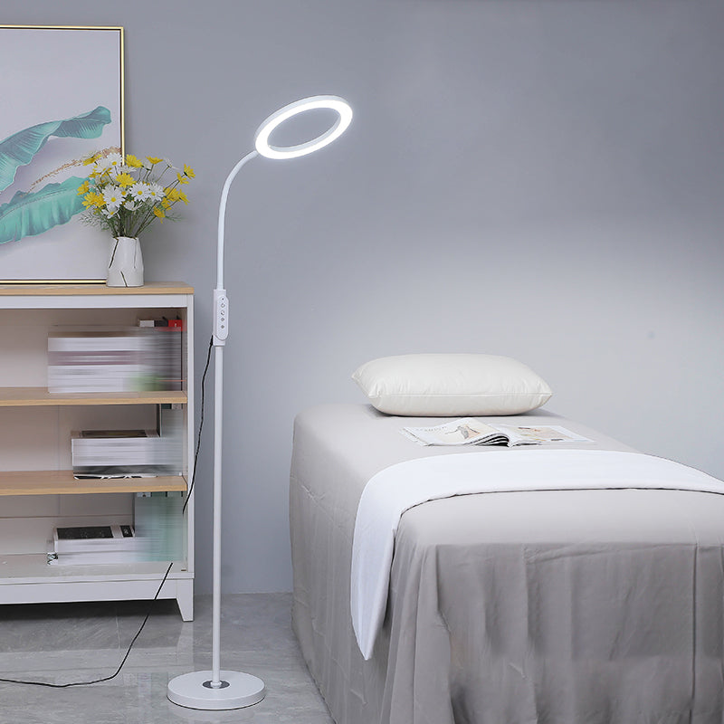 1 Light Circle Floor Lamps Modernism Metal Standard Lamps for Business Activities