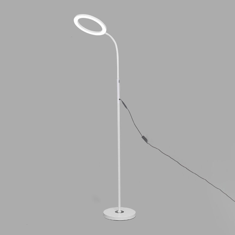 1 lampadaire de cercle léger modernisme lampes standard en métal pour les activités commerciales